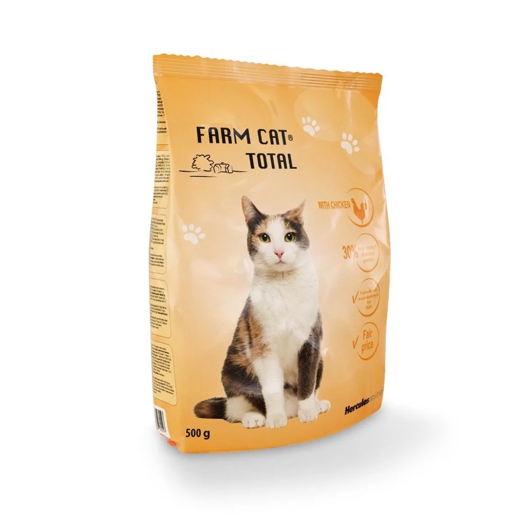 SAUSĀ BAR.KAĶIEM FARM CAT AR VISTU 500G