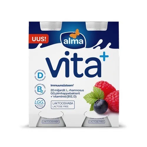 JOGURTA DZĒR.BEZ LAKT.ALMA VITA AR AVEN/MEL.4X100