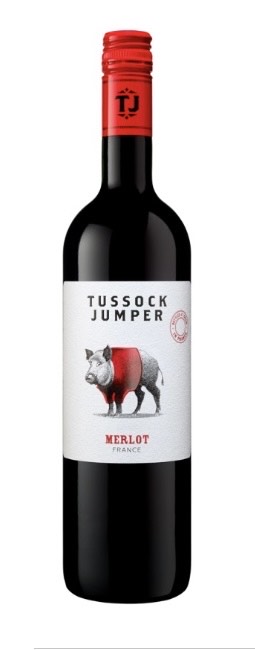 SARKANVĪNS TUSSOCK JUMPER MERLOT, SAUSS, 13%, 0.75 L