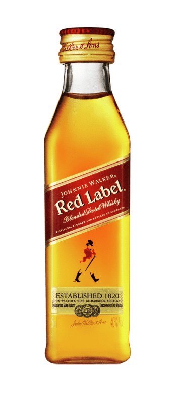 VISKIJS JOHNNIE WALKER RED LABEL, 40%, 0.05 L