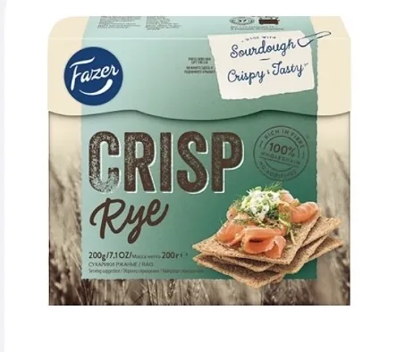 RUDZU SAUSMAIZĪTES FAZER CRISP, 200G