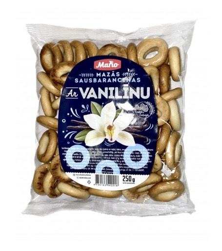 SAUSBARANCIŅAS MARIO MAZĀS, AR VANILĪNU, 250G