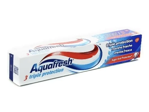 ZOBU PASTA AQUAFRESH TRIPLE PROTECTION MINT FRESH, 75ML