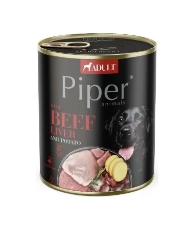KONSERVI SUŅIEM PIPER, AR LIELLOPU AKNAM UN KARTUPEĻIEM, 800G