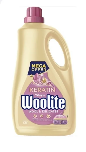VEĻAS MAZGĀŠANAS LĪDZEKLIS WOOLITE DELICATE&WOOL, 60 MAZG. REIZ., 3.6L