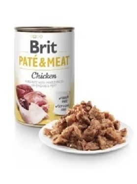 KONSERVI SUŅIEM BRIT CARE CHICKEN PATE&MEAT, 400G