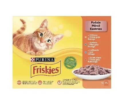 KONSERVI KAĶIEM FRISKIES, 12X85G