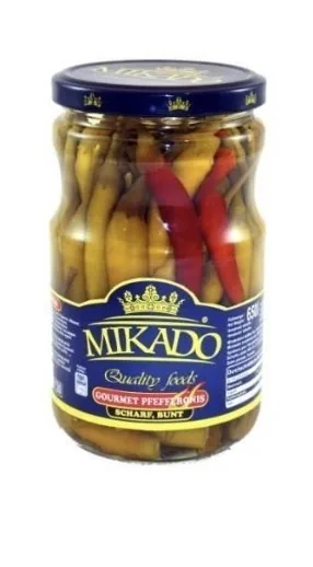 ČILI PIPARI MIKADO, KONSERVĒTI, 650G/300G
