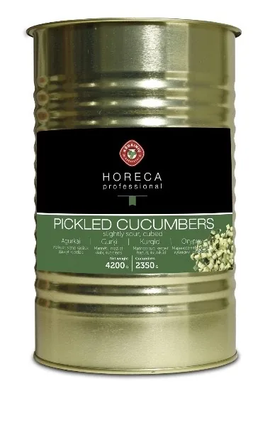 GURĶI MARINĒTI KUBIŅOS HORECA PROFESSIONAL, 4.2KG/2.35KG