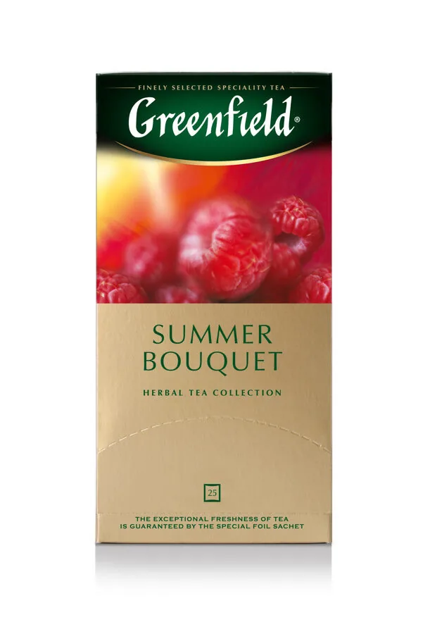 TĒJA GREENFIELD SARKANĀ SUMMER BOUQUET 25X2G