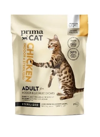 SAUSĀ BARĪBA PIEAUGUŠIEM KAĶIEM PRIMACAT, AR VISTAS GAĻU, 1.4KG
