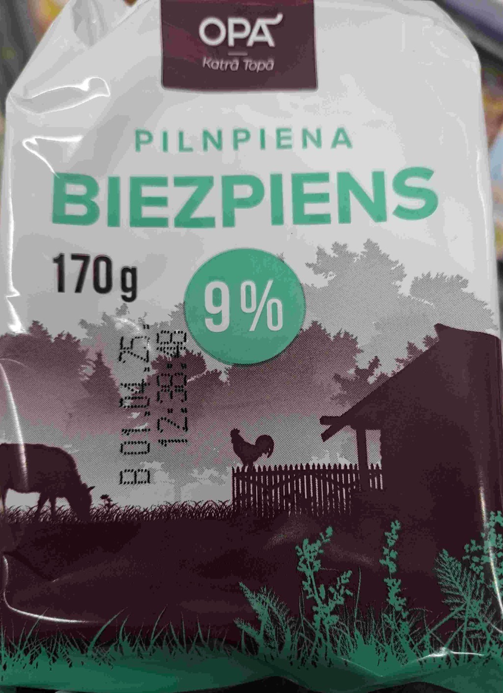 BIEZPIENS OPĀ 9% 170G