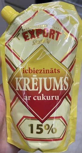 IEBIEZINĀTS SALDAIS KRĒJUMS AR CUKURU EXPORT 290G