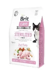 SAUSĀ BARĪBA STERILIZĒTIEM KAĶIEM BRIT CARE SENSITIVE, 2KG