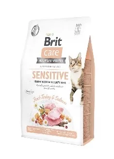 SAUSĀ BARĪBA KAĶIEM BRIT CARE SENSITIVE HEALTHY DIGESTION&DELICATE TASTE, 2KG