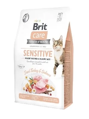 SAUSĀ BARĪBA KAĶIEM BRIT CARE SENSITIVE HEALTHY DIGESTION&DELICATE TASTE, 400G