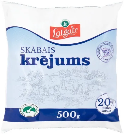 LATGALE SKĀBAIS KRĒJUMS 20% 500 G