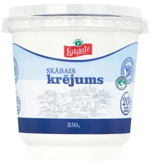 LATGALE SKĀBAIS KRĒJUMS 20% 350 G