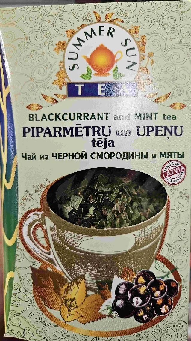 ZĀĻU TĒJA SUMMER SUN PIPARMĒTRU UN UPEŅU 50G