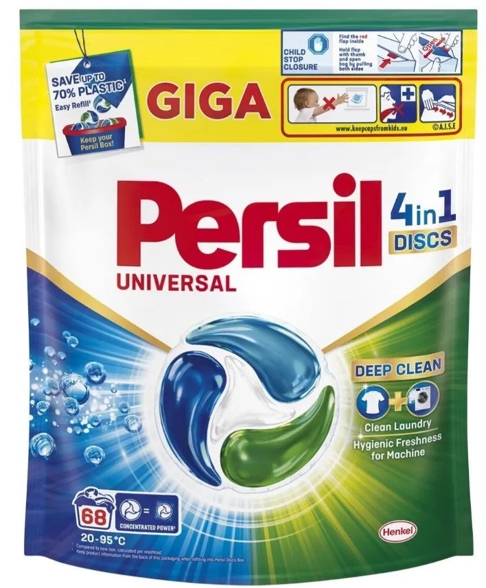 VEĻAS MAZG.KAPSULAS PERSIL UNIVERSAL 68GAB