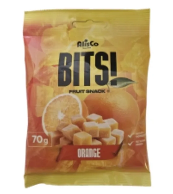KONFEKTES ŽELEJAS APELSĪNU NAŠĶIS BITS! 70G