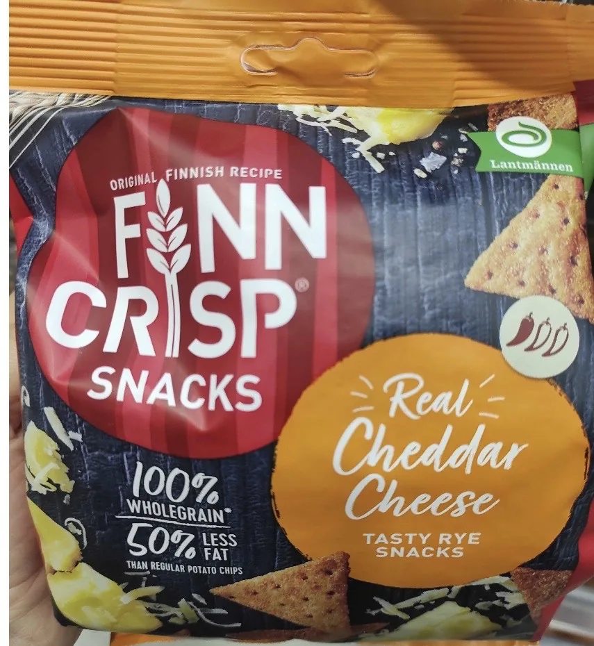 RUDZU MAIZES UZKODA CHEDDAR CHEESE FINN CRISP 150G