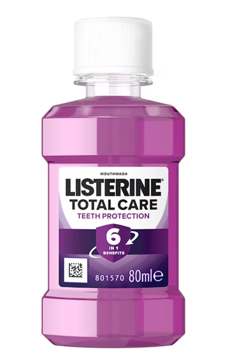 LISTERINE TOTAL CARE MUTES SKALOŠANAS LĪDZEKLIS, 80ML