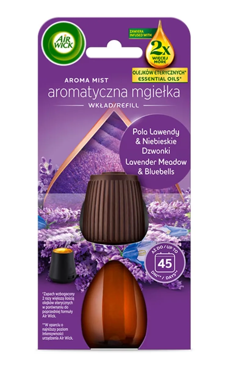 AIR WICK LAVENDER MEADOW & BLUEBELLS AUTOMĀTISKĀ GAISA ATSVAIDZINĀTĀJA REZERVE, 20ML