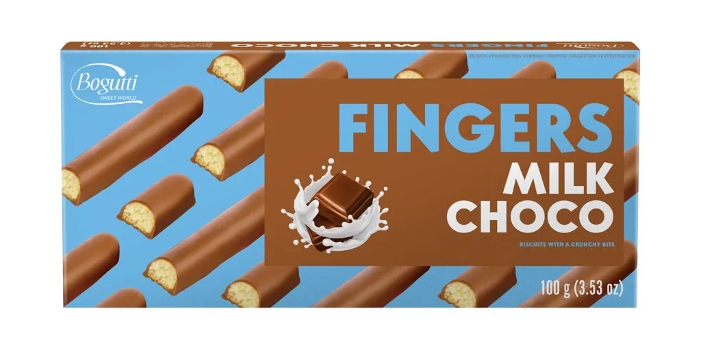 CEPUMI FINGERS VANIĻAS AR PIENA PĀRKL. 100G