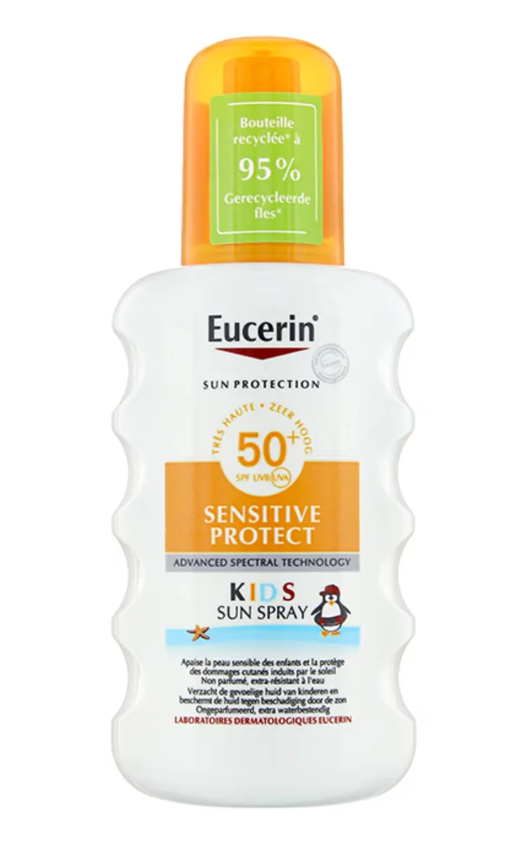 EUCERIN SUN PROTECTION SENSITIVE PROTECT KIDS SPRAY SPF50+ SPREJS SAULES AIZSARDZĪBAI, 200ML