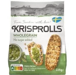 Sausmaizītes Krisprolls pilngraudu grauzdiņi bez cukura 225 g