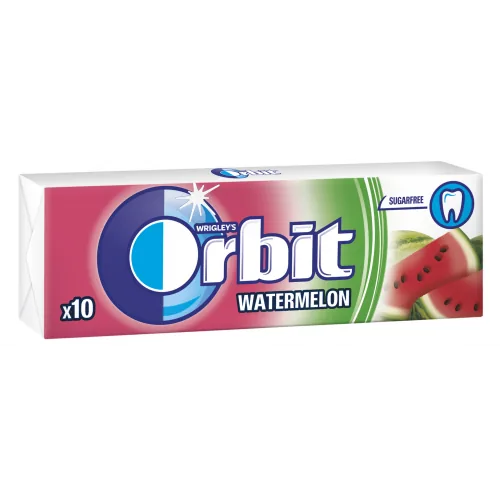 Košļājamā gumija orbit watermelon stickpaka 10 gab 14 g