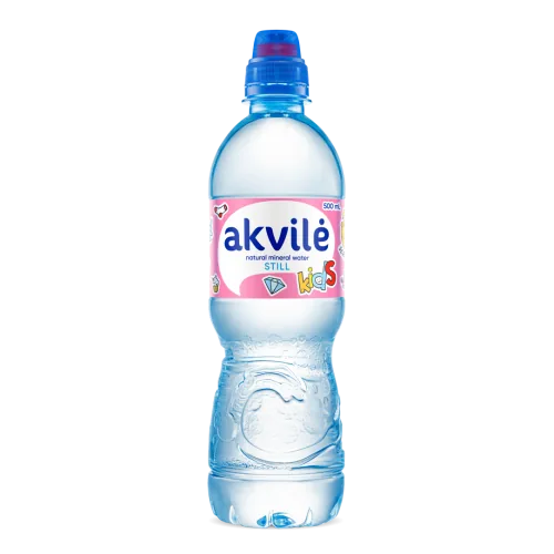 MINERĀLŪDENS AKVILE KIDS PH8 NEGĀZ.500ML PET