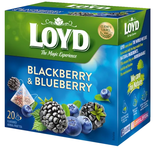 TĒJA AUGĻU LOYD AR KAZEŅU-MELLEŅU GARŠU PYRAMIDS 20X2G