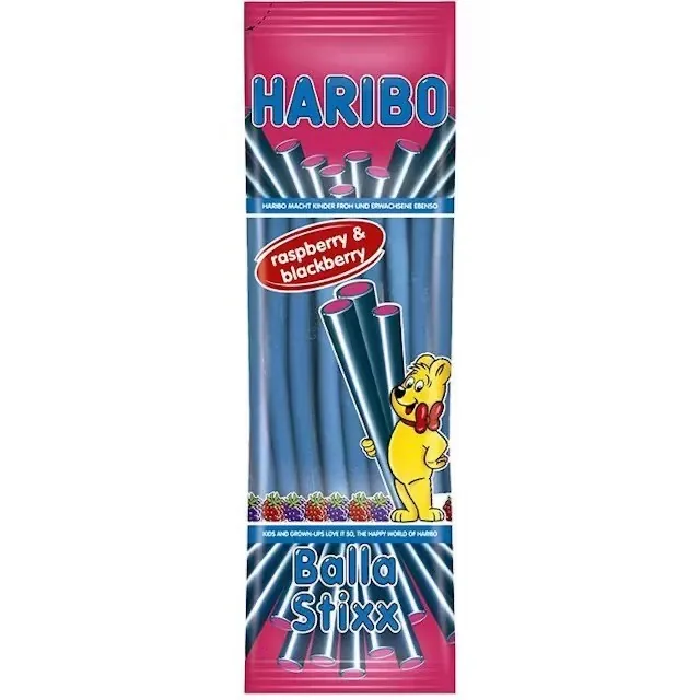 ŽELEJKONFEKTES HARIBO BALLA STIXX, HIMB/BROMB, 200G