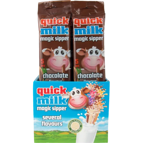 Трубочки для молока Quick Milk с шоколадным вкусом, 30 г