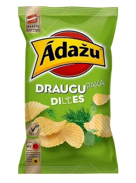 ČIPSI ĀDAŽU DILLES, DRAUGU PAKA, 180G