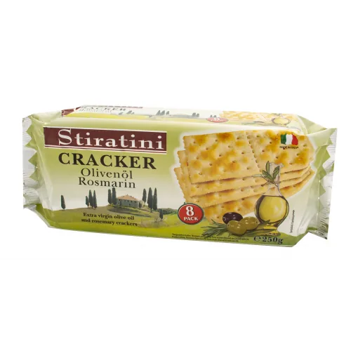 KREKERI STIRATINI AR OLĪVU EĻĻU UN ROZMARĪNU 250G