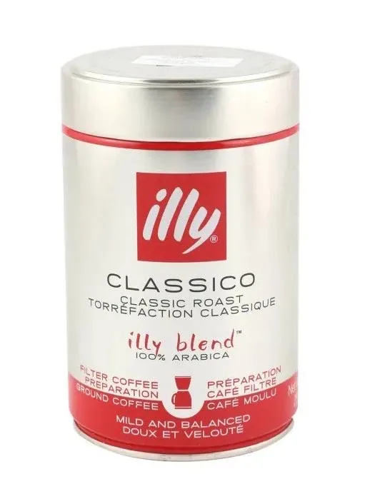 MALTĀ KAFIJA ILLY VIDĒJI GRAUZDĒTA, FILTRĒTA 250G