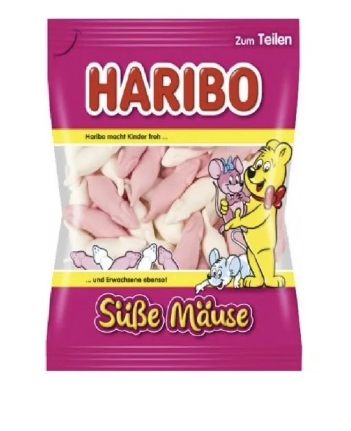 ŽELEJKONFEKTES HARIBO SUESSE MAEUSE, 175G