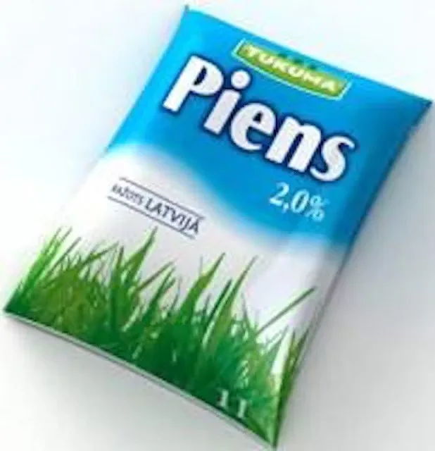 Piens Tukuma, 2,0%, 1 l