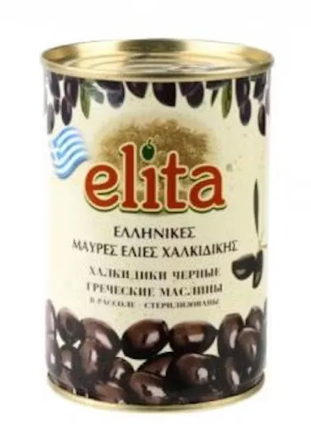 MELNĀS OLĪVAS BEZ KAULIŅIEM ELITA,425G/200G