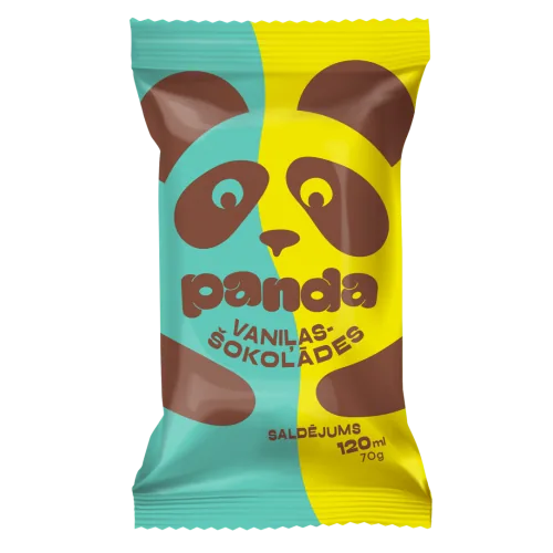 SALDĒJUMS PANDA VANIĻAS/ZEMEŅU VAFEĻU GLĀZĪTĒ 120ML/65G