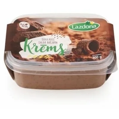 ŠOKOLĀDES SALDĀ KRĒJUMA KRĒMS 300G LAZDONA