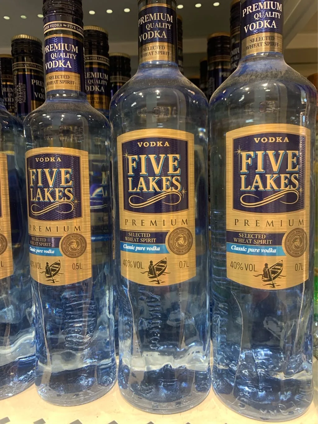 Водка Five Lakes Premium 40%, 0,7 л