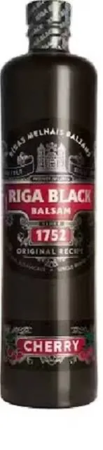 Бальзам Rīgas Melnais вишнёвый 30%, 0,7 л
