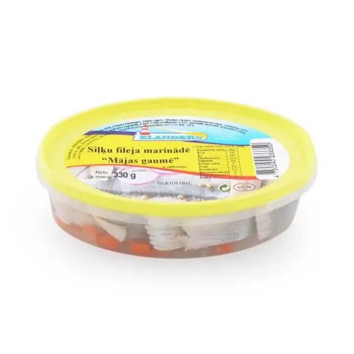 SIĻĶU FILEJA MĀJAS GAUMĒ MARINĒTA 330G/200G