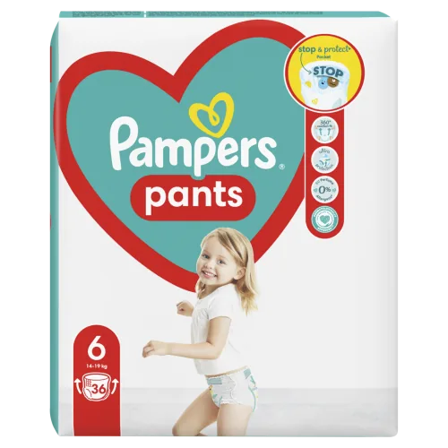 AUTIŅBIKSĪTES PAMPERS PANTS S6 15+KG 36 GAB.