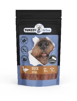 SUŅU GARDUMS YUMZZYBITES PĪĻU STRĒMELĪTES, 75G