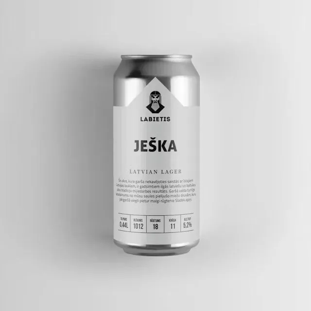 Пиво Labietis Ješka 5,2%, банка 0,44 л